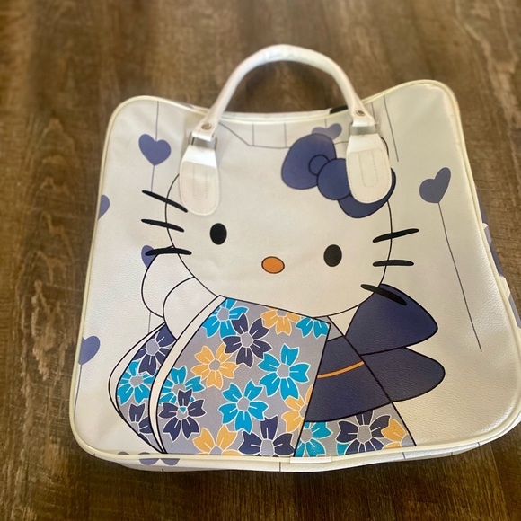 Hello Kitty Nylon Tote Bag Snack Food - Picture 1 of 6
